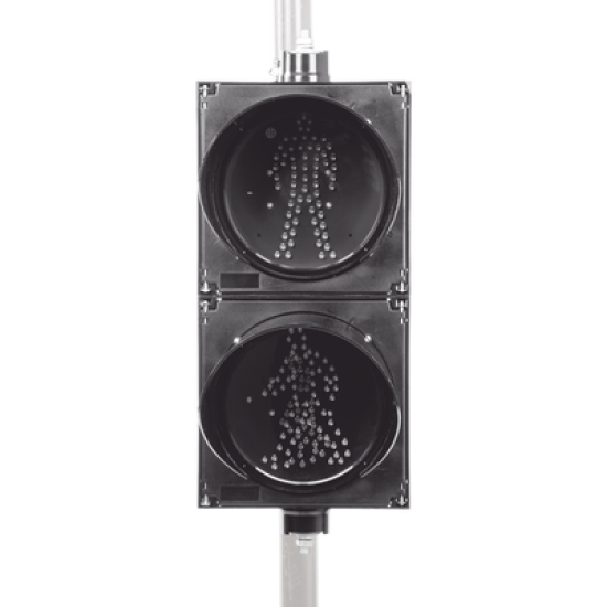 Semáforo Peatonal  Indicador Alto / Siga estático / Diámetro 20 Cms.