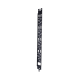 Panel Administrador de Cables Vertical para Gabinete FlexFusion™ de 45RU, Acepta Anillos en D, Anillos S1DR, S2DR y L; S1LR, S2LR, Color Negro