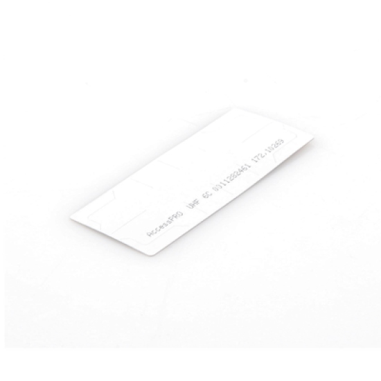 UHF TAG Adherible Tipo Etiqueta / EPC GEN 2 / Se Adhiere al Cristal del Vehículo / Compatible con Lectoras de Largo Alcance PRO12RF y PRO6RF