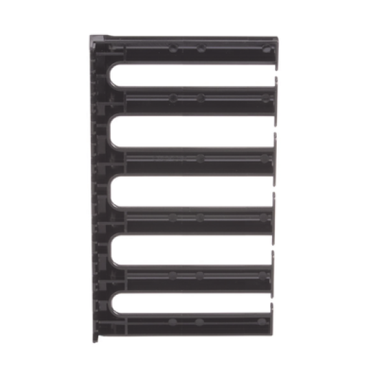 Dedos Administradores con Control de Radio de Curvatura, 5 in de Profundidad, 5 UR, Color Negro 