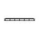 Panel de Parcheo Modular Mini-Com (Sin Conectores), Plano de Instalación al Ras, Sin Blindaje, de 24 puertos, 1UR