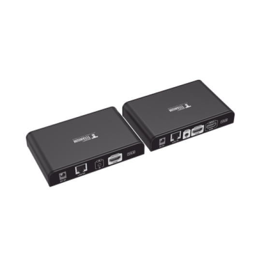 Kit Extensor HDMI para distancias de 120 metros / Resolución 1080P a 60Hz / Cat 6 / Soporta conexión Uno a Uno y Uno a Muchos / Soporta hasta 253 Rx / Salida Loop / Baja Latencia / Uso 24/7 / Soporta HDbitT / Compatible con Switch Gigabit