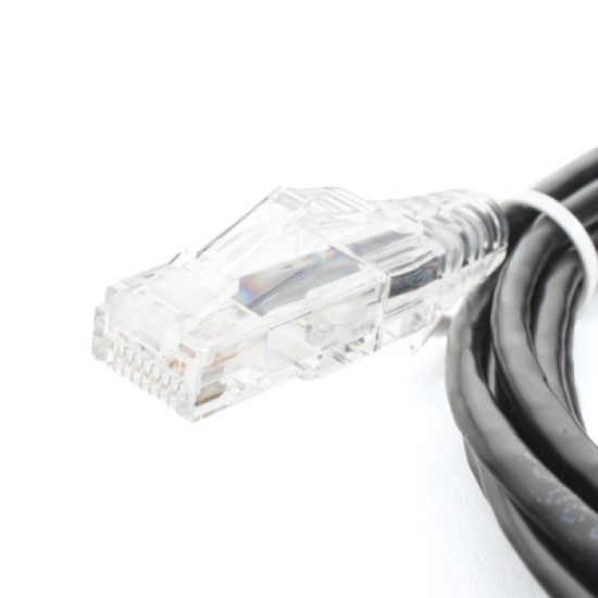Cable de Parcheo Slim UTP Cat6 - 1.5 m Negro Diámetro Reducido (28 AWG)
