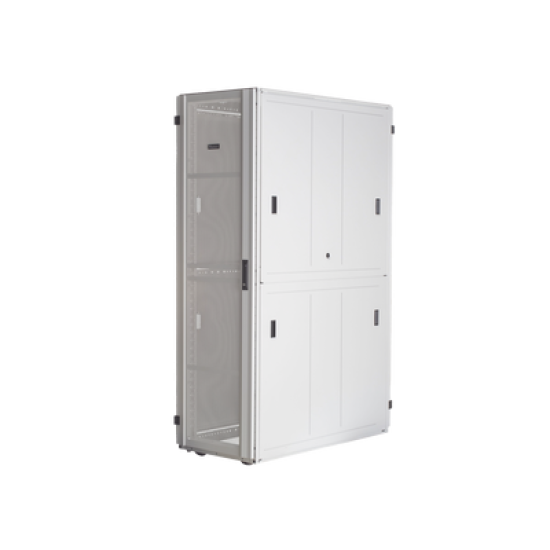 Gabinete FlexFusion™ XGL (Light) para Centros de Datos, 42 UR, 800 mm de Ancho, 1070 mm de Profundidad, Fabricado en Acero, Color Blanco