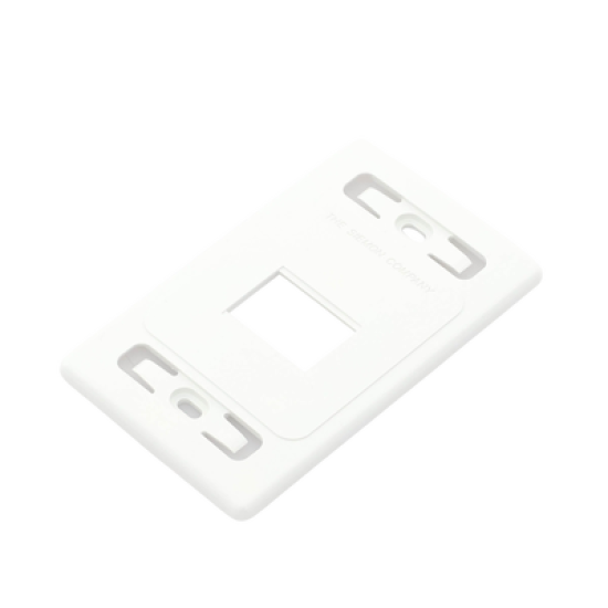 Placa de pared modular MAX, de 2 salidas, color blanco, version bulk (Sin Empaque Individual)