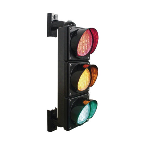 Semáforo / Señalización Rojo, Verde y Amarillo / Diametro 100mm / LED / 110vca.