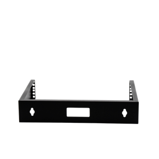 Rack Abierto de montaje en Pared, de 19in, Espacio para 2 Unidades de rack, Se envía el Gabinete Armado.