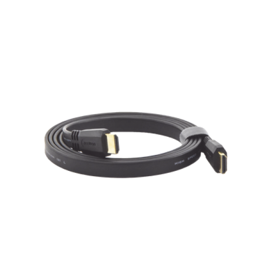 Cable HDMI 2.0 Plano de 1.5 m / 4K@60Hz / HDR / 3D / HEC (Canal Ethernet HDMI) / ARC (Canal de Retorno de Audio / Color Profundo de 48 bits / Audio de 32 canales / HDCP /Audio Dolby True HD 7.1 / 18 Gbps / Estañado y Triple Blindaje / Anti Interfer