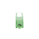 Módulo Jack Keystone Cat6A (toolless), con terminación en ángulo 180 º Color Verde, Compatible con Faceplate y Patchpanel Linkedpro