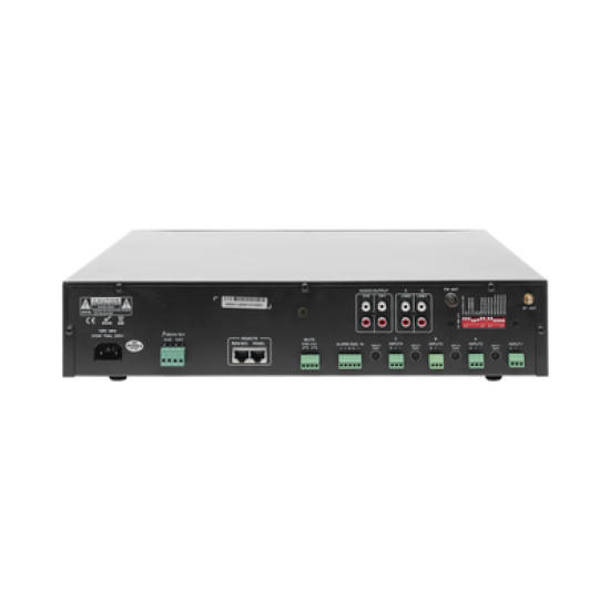 Amplificador Mezclador Matricial | 2 zonas | 240w por canal | 6 entradas | Receptor de medios
