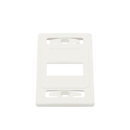 Placa de pared modular MAX, de 3 salidas, color blanco, version bulk (Sin Empaque Individual)