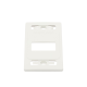 Placa de pared modular MAX, de 3 salidas, color blanco, version bulk (Sin Empaque Individual)