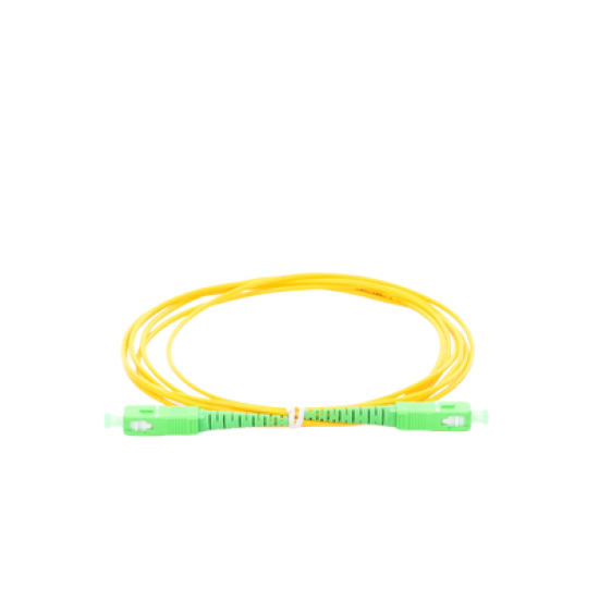 Jumper de Fibra Óptica Monomodo SC/APC SC/APC Simplex, color amarillo, 2 metros, 2mm