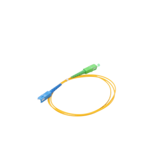 Jumper de Fibra Óptica Monomodo SC/APC-SC/UPC Simplex de 1 metro, 2mm