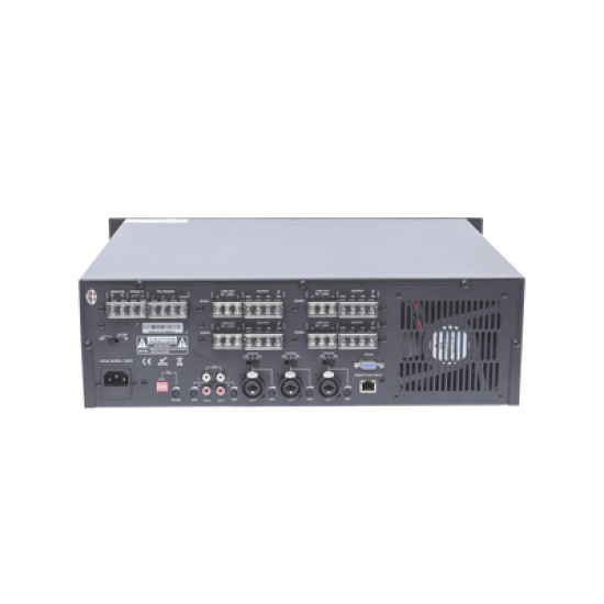 Mezclador Amplificador de Audio - 4 zonas de 240W RMS Hasta 960W | 4 Canales | 5 Entradas | MP3 Tuner USB/SD | 1 Entrada de Micrófono 