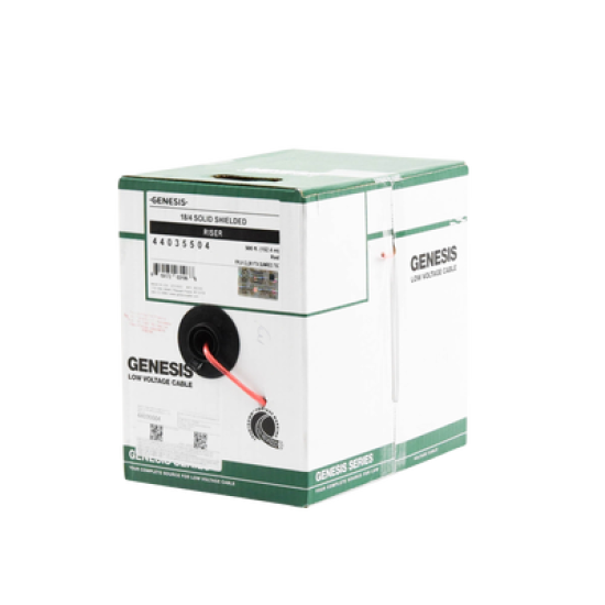 Bobina de 152 Metros de Alambre / 4 x 18 AWG / BLINDADO / Tipo FPLR / Color Rojo / Para Aplicaciones en Sistemas de Detección de Incendio y Sistemas de Evacuación