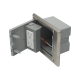 Caja de piso con contacto eléctrico (Duplex), resistente al agua, IP66 (Con tapa cerrada) (11000-53201)