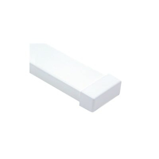 Tapa final blanca de PVC auto extinguible, para canaleta PT48 (6190-01002) Tapa final blanca de PVC auto extinguible, para canaleta PT48 (6190-01002)