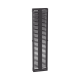 Organizador Vertical PatchRunner™, Doble (Frontal y Posterior), Para Rack Abierto de 45 Unidades, 6in de Ancho, Color Negro