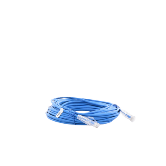 Cable de Parcheo Slim UTP Cat6A - 10 m Azul, Diámetro Reducido (28 AWG)