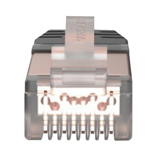 Plug RJ45 Cat6A Blindado, Para Cable Calibre 23-24 AWG, Chapado en Oro de 50 micras, Paquete de 100 piezas