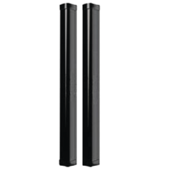 Detector Fotoeléctrico de 100 cm de Altura Tipo Cortina para Detección Perimetral / Con baterías de respaldo / Cobertura de 100 metros en exterior y 200 metros en interior / Alimentación a 110VAC / Batería de respaldo