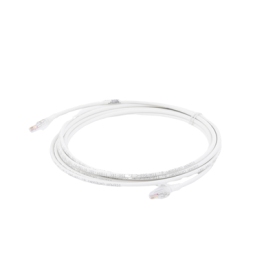 Patch Cord MC6 Modular Cat6 UTP, CM/LS0H, 15ft, Color Blanco