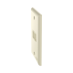 Placa de Pared Vertical, Salida Para 2 Puertos Keystone, Color Marfil