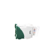Jack UltraMAX Cat6, UTP, Montaje híbrido en Placa de Pared (Plano y Angulado), Color Verde, Punch Down