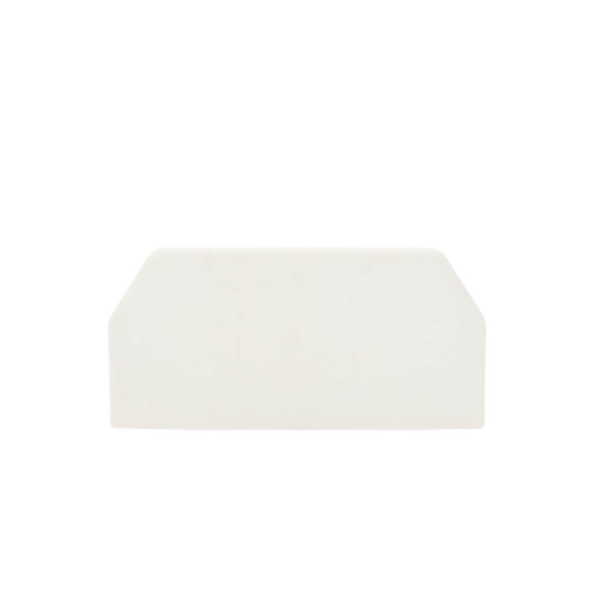 Tapa Final, para uso con canaleta T45, Material PVC Rígido, Color Blanco Mate