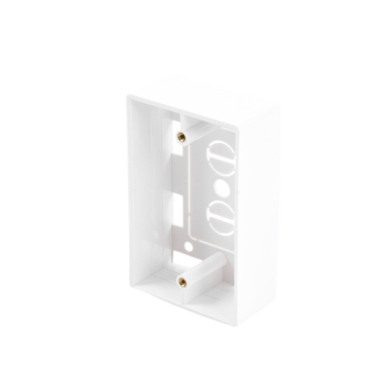 Caja de Pared Universal, Color blanco, Para montaje con Placas de Pared 