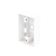 Caja de Pared Universal, Color blanco, Para montaje con Placas de Pared 