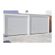 Puerta de Garage de Alta Calidad / Linea Central / Color Blanco 18X7 pies,  AISLADA, Estilo Americana.
