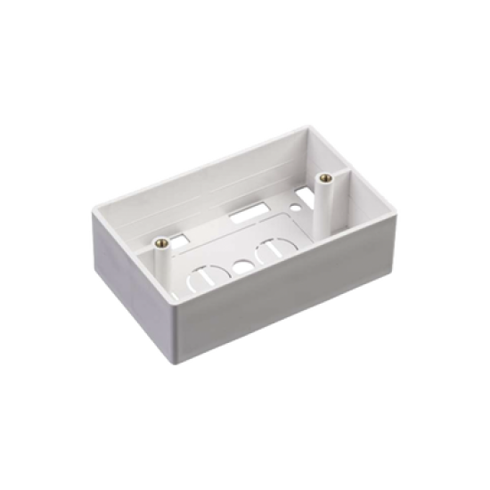 Caja de Pared Universal, Color blanco, Para montaje con Placas de Pared 