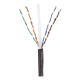 Bobina de Cable UTP de 4 Pares, PanNet, Para Exterior con Gel, Cat6 (23 AWG), Industrial para Climas Extremos, Color Negro, 305 m