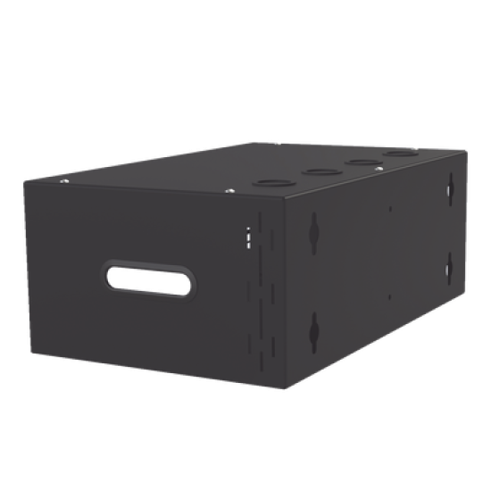 Gabinete para Montaje en Pared liviano, 4 Unidades de rack, Profundidad máxima de trabajo 250 mm, Se envía el Gabinete Armado.