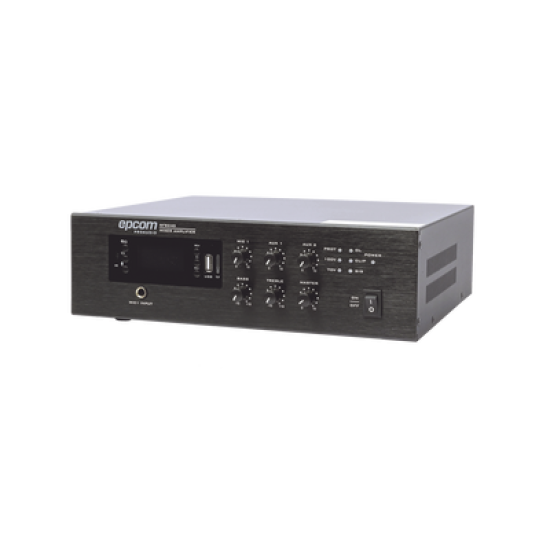 Mini Amplificador de Audio Mezclador | 240W RMS | Sistema 70/100V | MP3 | Tuner | Bluetooth | Musica ambiental y Voceo