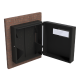 Gabinete de Pared con Rack Horizontal de 6 UR, con Ventanilla de Inspección, Se envía el Gabinete Armado.