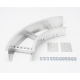Curva Horizontal de Aluminio de 90° Perfil Z / Peralte 3 1/4
