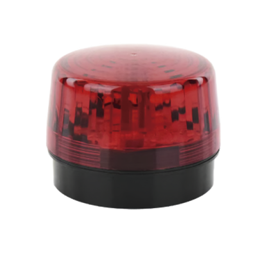 Luz Estroboscópica LED (35) / Patrones de Parpadeo Ajustables / 8 Patrones / Batería de Respaldo / 12-24 Vcc/Vca / Resistente al Clima IP66/IP55