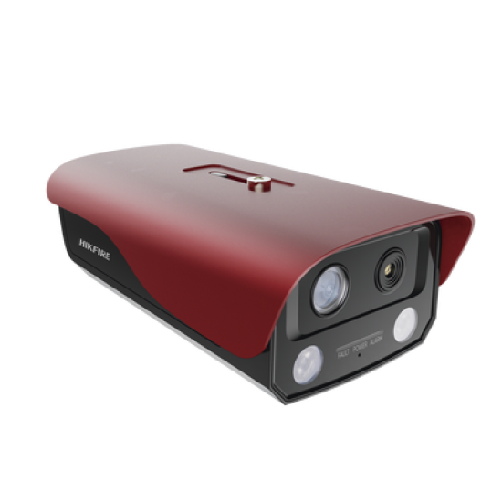 (HikFire) Cámara IP de Detección Térmica de Incendios / Detección de Llamas y Temperaturas Anormales / 4 Megapíxel (Lente Óptico) + 1 Megapíxel (Lente Térmico) / Compatible con Hik-Connect