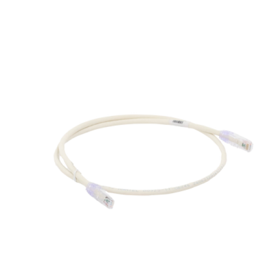 Cable de parcheo UTP Categoría 6, con plug modular en cada extremo - 1 m. - Blanco mate