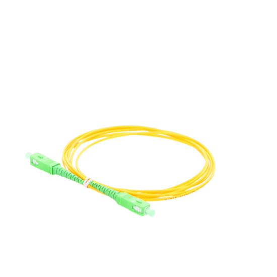 Jumper de Fibra Óptica Monomodo SC/APC SC/APC Simplex, color amarillo, 2 metros, 2mm