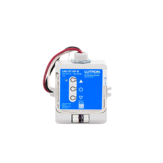 (RadioRA2) Relay control de iluminación 0-10V, carga 5A, 120/277V, compatible con RadioRA2, RA2Select y RR3.