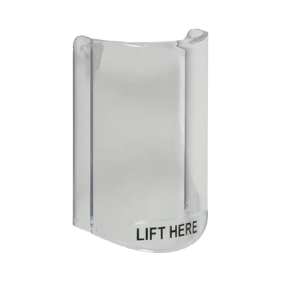Cubierta Protectora De Policarbonato, Súper Resistente, Sin Sonido, Texto En Ingles, Para Botones Multiusos Serie Stopper® Station De STI