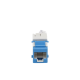 Jack UltraMAX Cat5e, UTP, Tipo Keystone, Color Azul, Punch Down