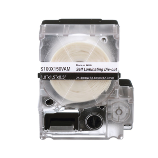 Casete  de 125 Etiquetas Autolaminadas para cables 8-4 AWG 1 X 2.25
