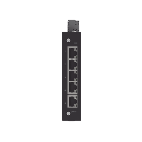 INDUSTRIAL ECO SWITCH 5 PUERTOS 1000 BASE-T NEGRO