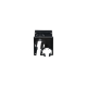 Tapa con 2 Salida a Tubo Corrugado de 1.5in (38mm), Para uso con Canaletas 4X4 FiberRunner™, Color Negro