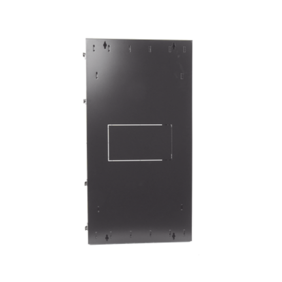 Gabinete PanZone de Montaje en Pared, de 19in, Puerta con Ventana de Seguridad, 26 UR, 635mm de Profundidad, Color Negro